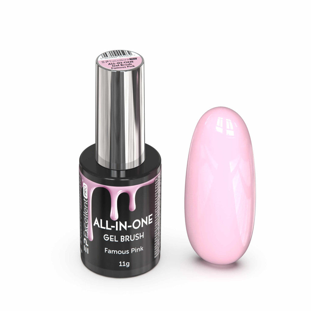 Exc Pro All-In-One Gel Brush Famous Pink 11g