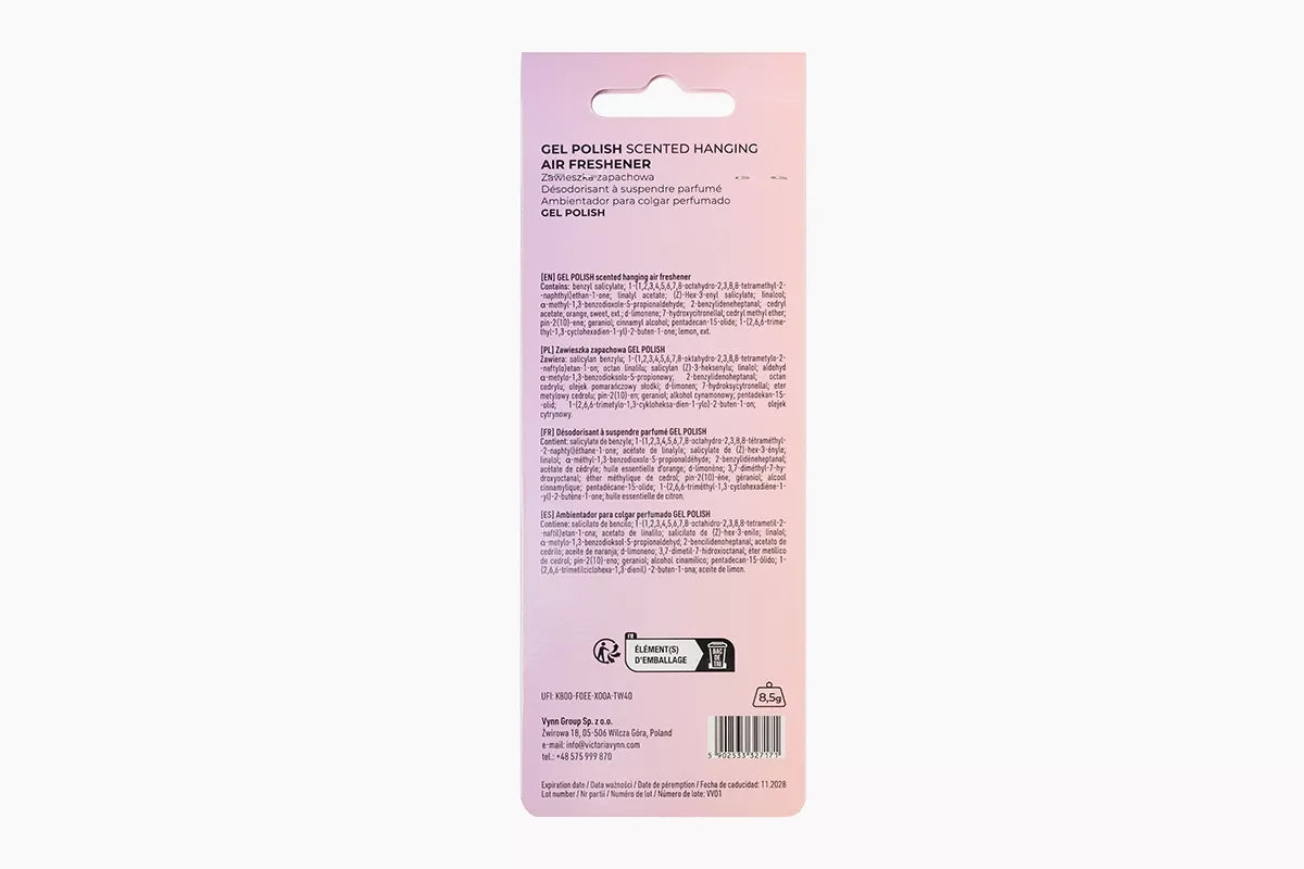 Victoria Vynn Scented Hanging Air Freshener - Gel Polish