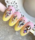 Julia Nessa Rocket Mermaid Nail Art Crystals - 6 pcs