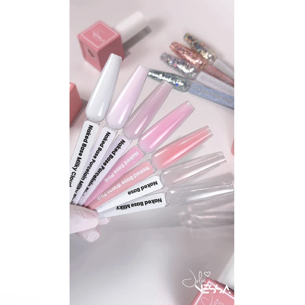 Julia Nessa Naked Base Porcelain Milky Pink 8ml