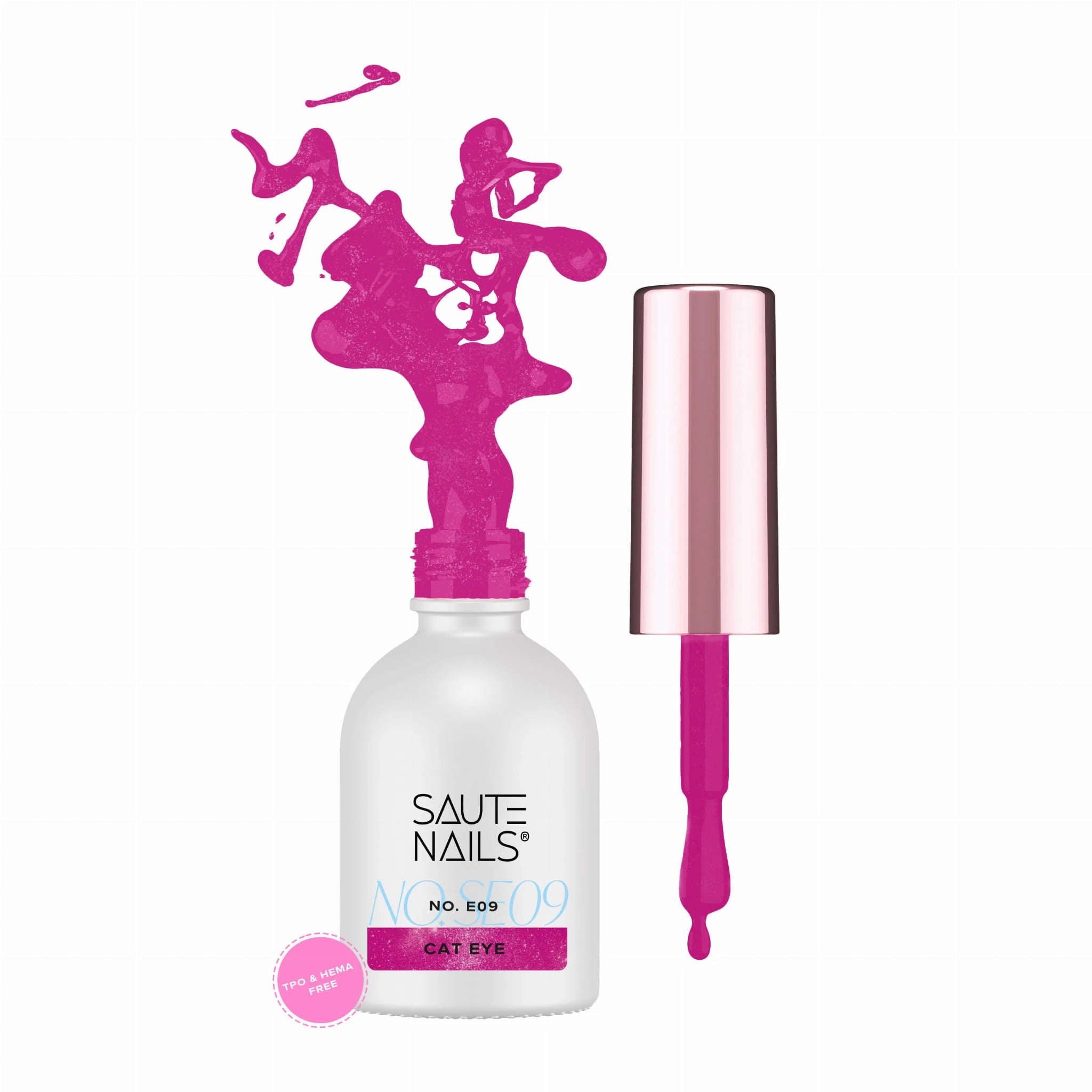 Saute Nails Cat Eye Effect UV/LED Hybrid Gel Polish - E09