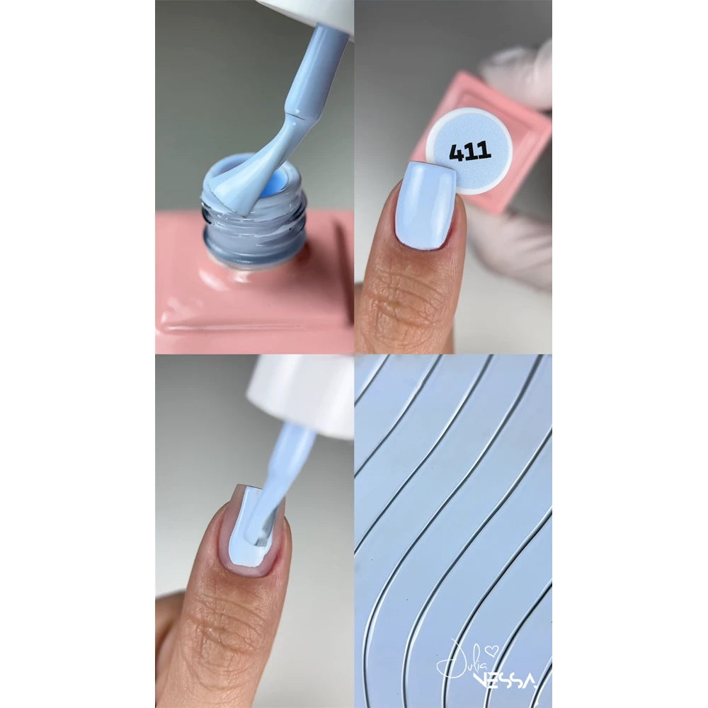 Julia Nessa NessaUV Lac 411 Baby Sky Gel Polish 8ml