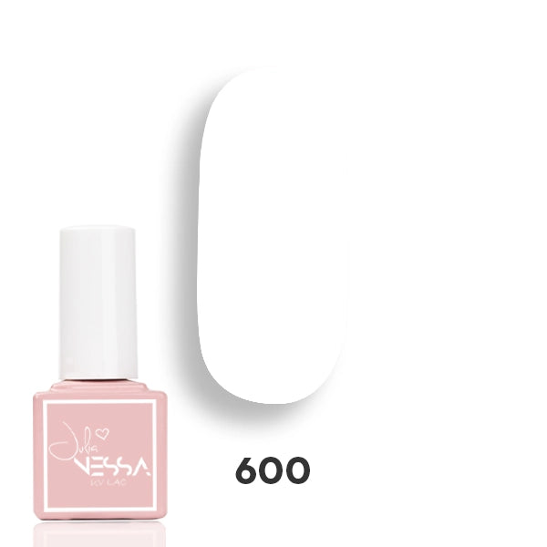 Julia Nessa NessaUV Lac 600 White Gel Polish 8ml