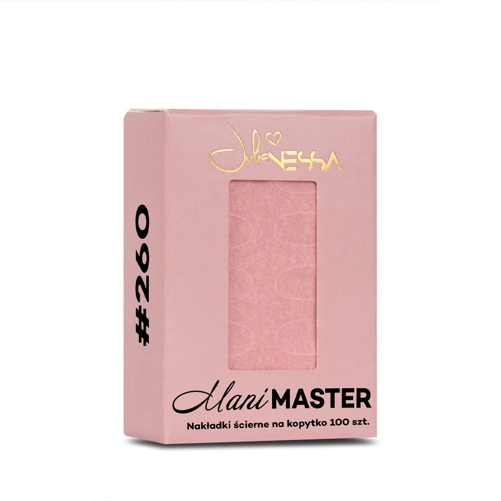 Julia Nessa Abrasive Pusher Pads 260 Grit Pink