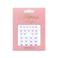 Julia Nessa Purple French Nail Stickers
