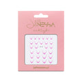Julia Nessa Pink French Nail Stickers