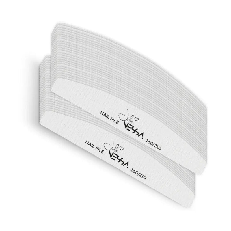 Julia Nessa Half Moon Nail File 160/210 - 50 pcs