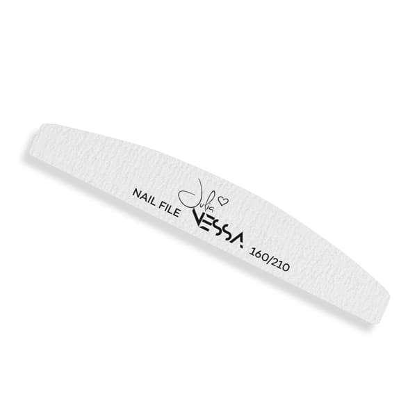 Julia Nessa Half Moon Nail File 160/210 - 50 pcs