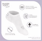 Pharm Foot Bamboo Prophylactic Socks with Silver Ions - White