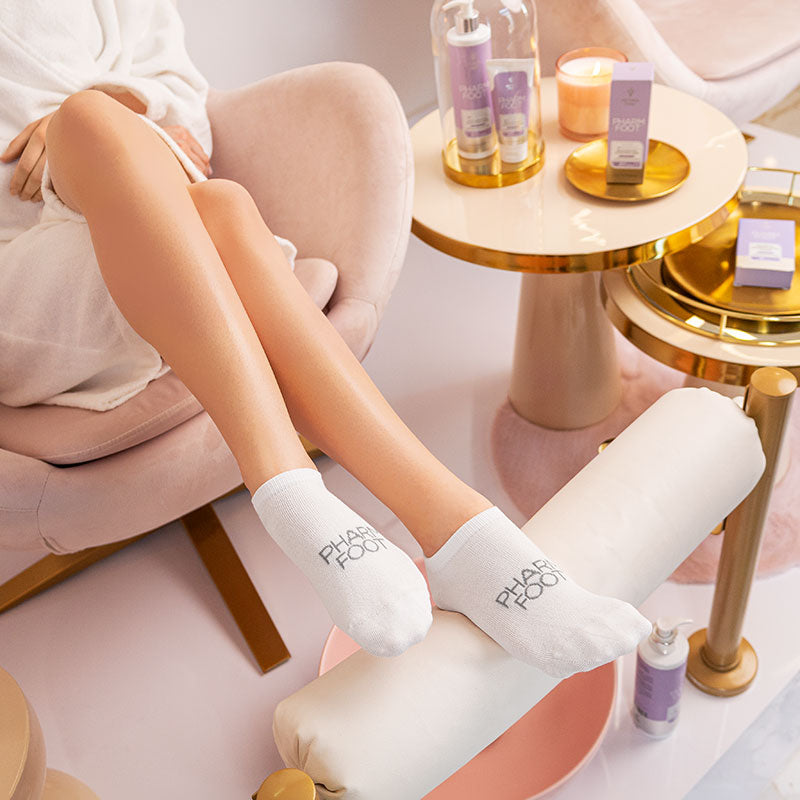 Pharm Foot Bamboo Prophylactic Socks with Silver Ions - White