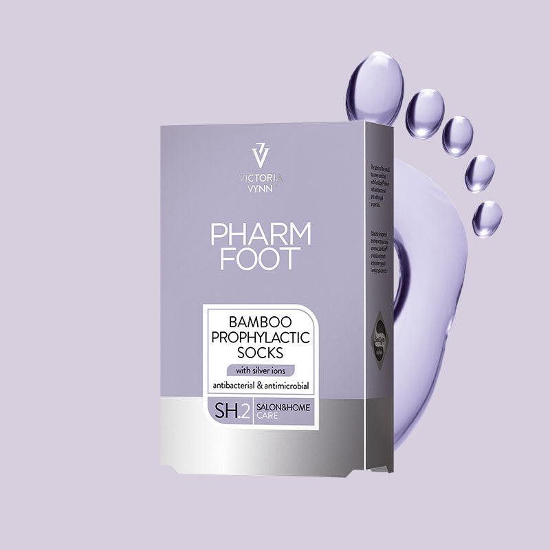 Pharm Foot Bamboo Prophylactic Socks with Silver Ions - White