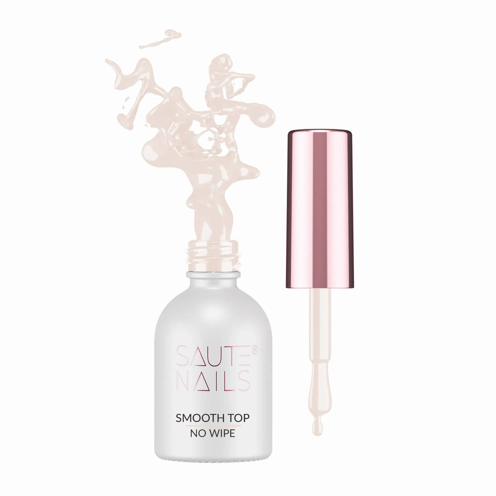 Saute Nails Smooth Top No Wipe - Milky Beige 8ml
