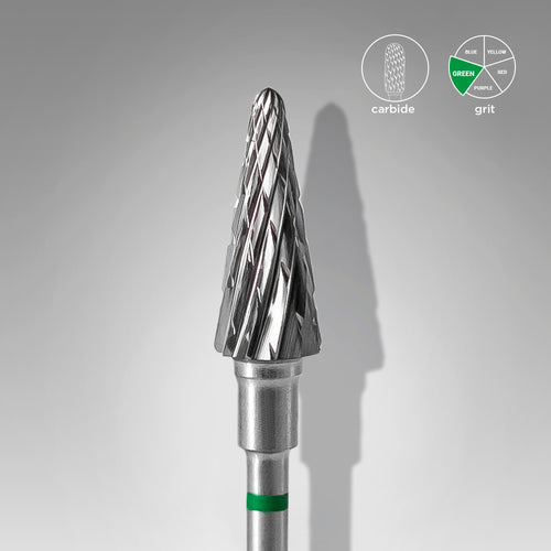 Carbide nail drill bit, “cone” green FT71G060/14