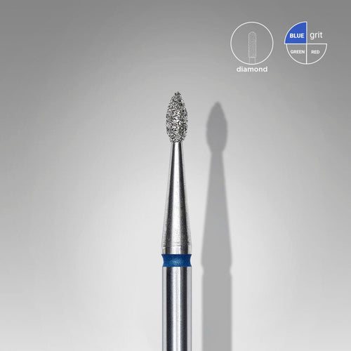 Diamond Nail Drill Bit Drop Blue EXPERT Head Diameter 1,6mm /Working Part 4mm FA40B016/4