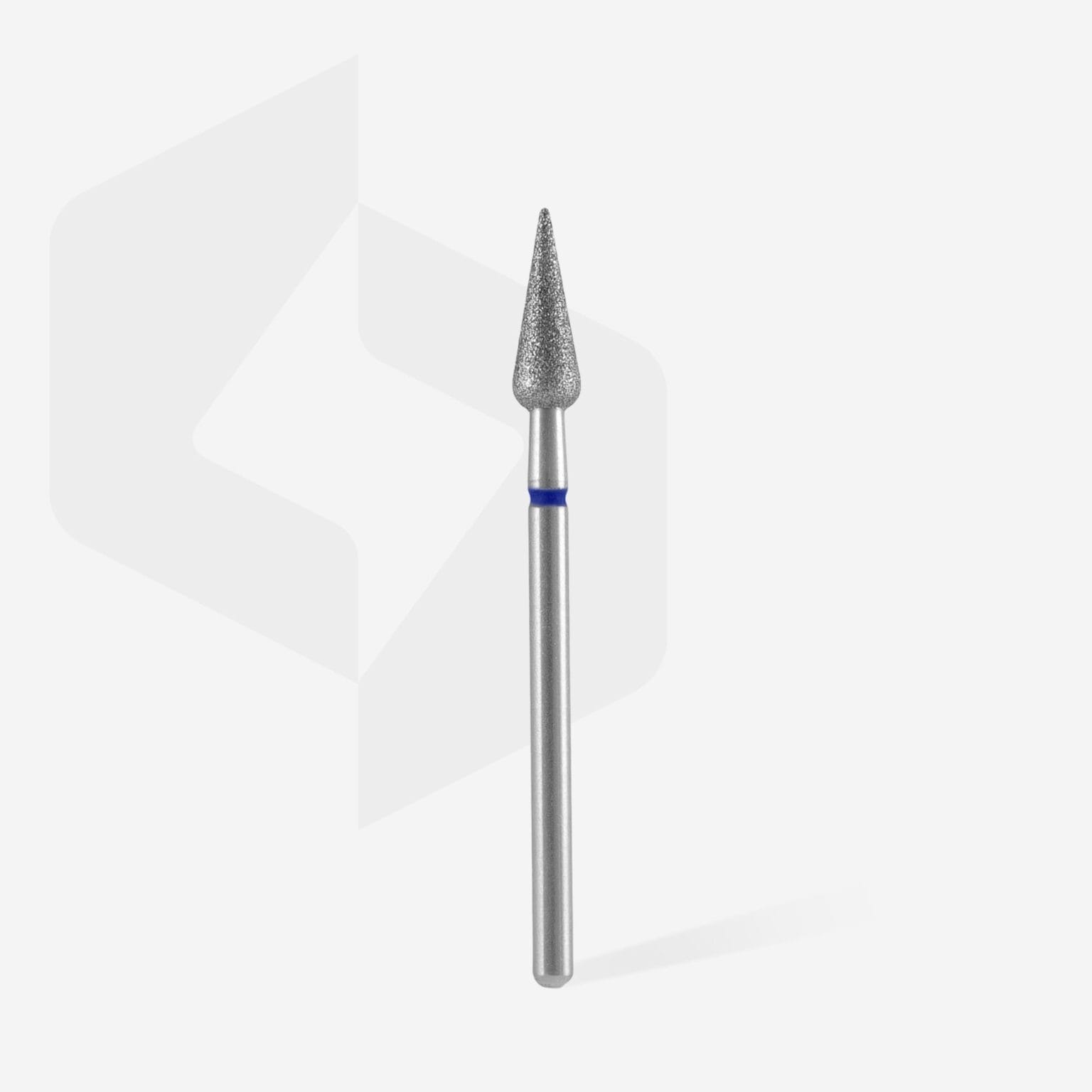 Diamond Nail Drill Bit Pointed Pear Blue EXPERT Head Diameter 4mm/Working Part 12mm FA100B040/12