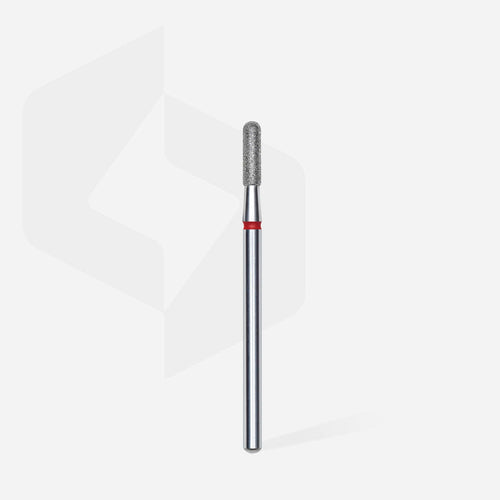 Diamond Nail Drill Bit Rounded Cylinder Red EXPERT Head Diameter 2,3mm/Working Part 8mm FA30R023/8
