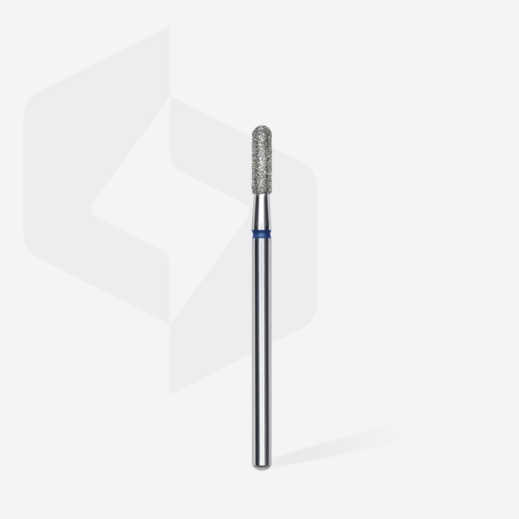 Diamond Nail Drill Bit Rounded Cylinder Blue EXPERT Head Diameter 2,3mm / Working Part 8mm FA30B023/8