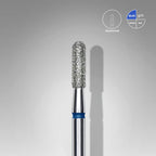 Diamond Nail Drill Bit Rounded Cylinder Blue EXPERT Head Diameter 2,3mm / Working Part 8mm FA30B023/8