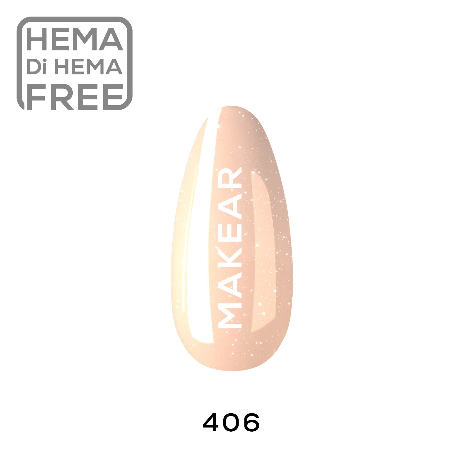 Makear 406 UV Gel Polish - Pastel Princess - 8ml