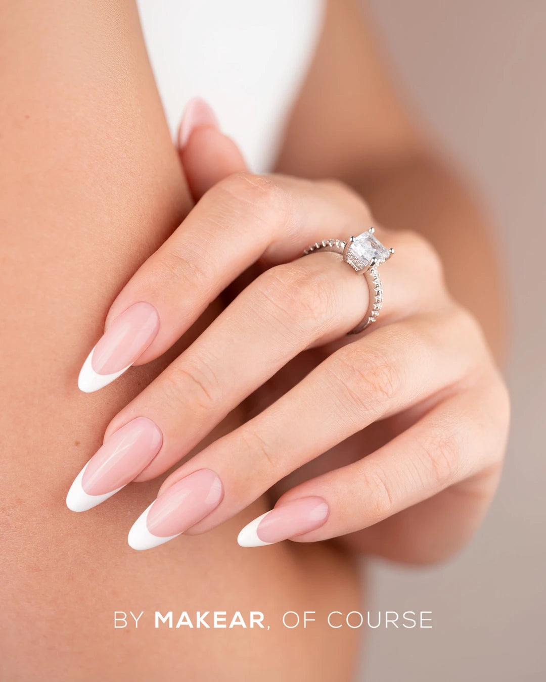 Makear 604 UV Gel Polish - Milky French - 8ml