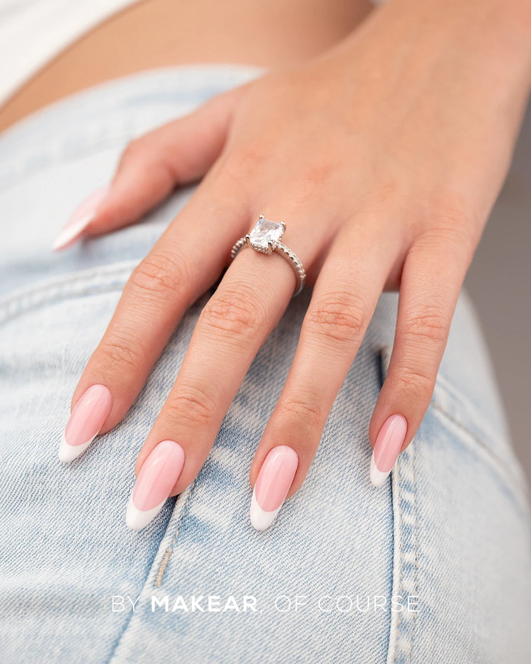 Makear 605 UV Gel Polish - Milky French - 8ml