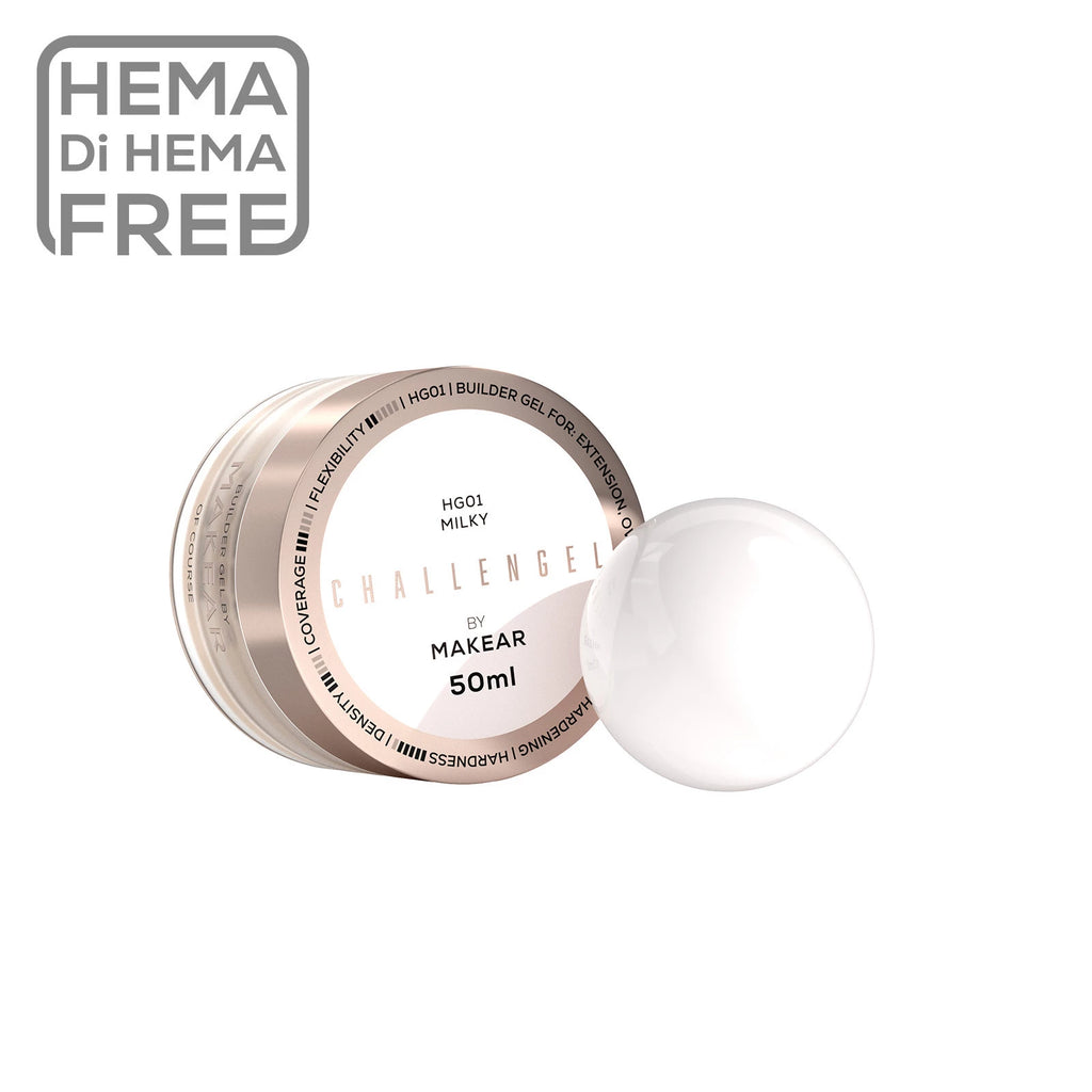 Makear HG01 Challengel Builder Gel - Milky