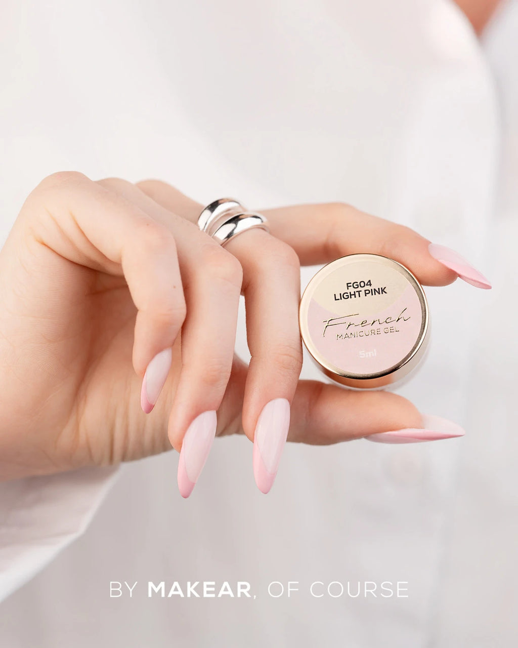 Makear FG04 French Manicure Gel - Light Pink 5ml
