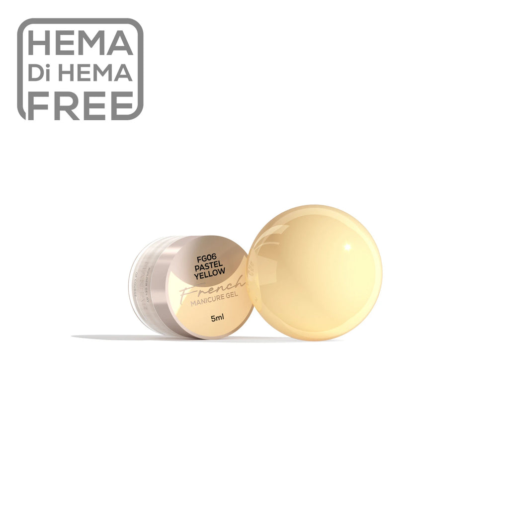 Makear FG06 French Manicure Gel - Pastel Yellow 5ml