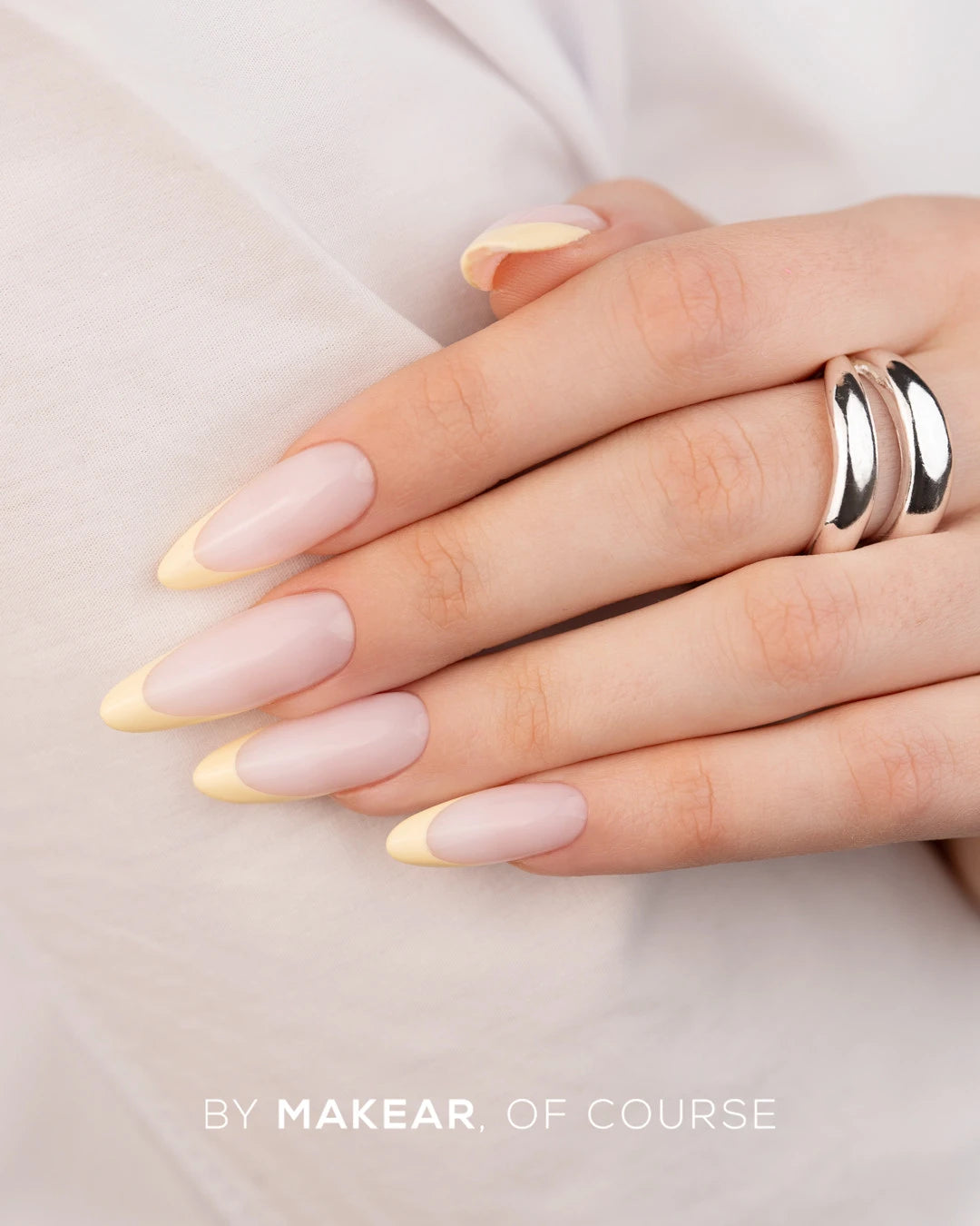 Makear FG06 French Manicure Gel - Pastel Yellow 5ml