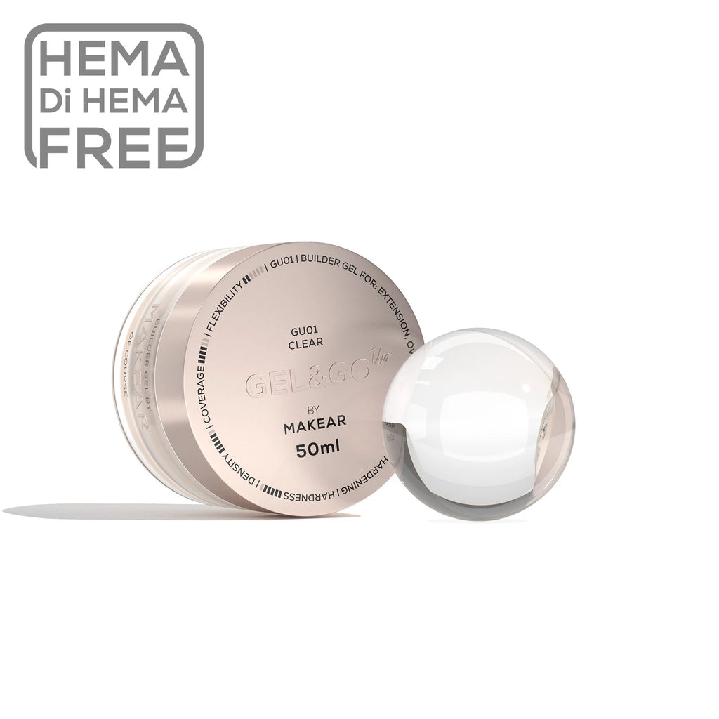 Makear GU01 Gel & Go Up Builder Gel - Clear