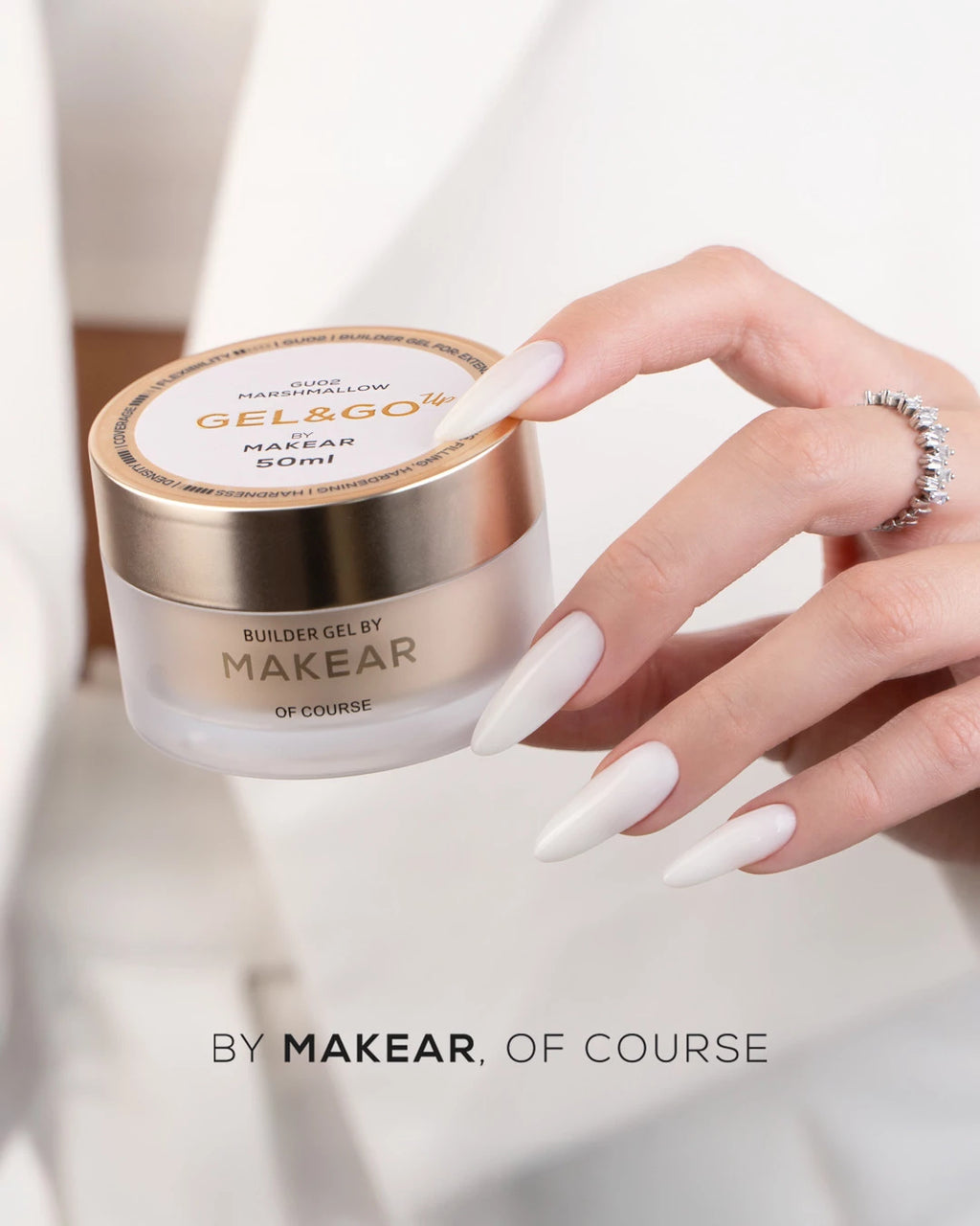 Makear GU02 Gel & Go Up Builder Gel - Marshmallow