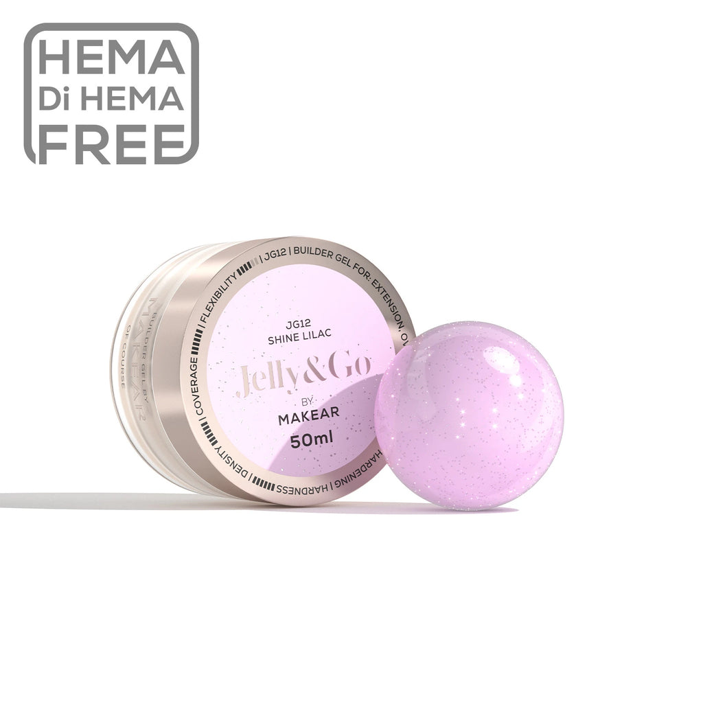 Makear JG12 Jelly & Go Builder Gel - Shine Lilac