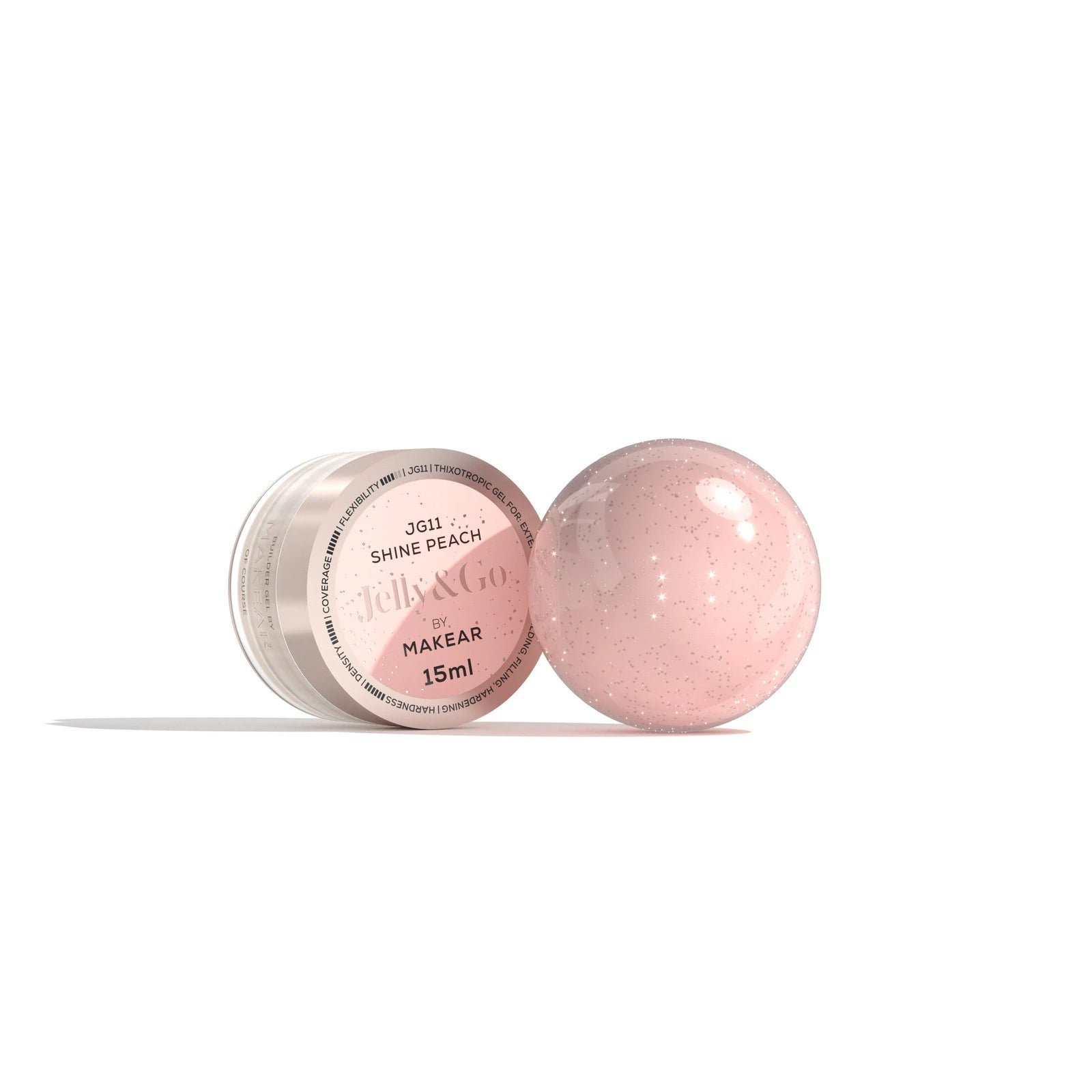 Makear JG11 Jelly & Go Builder Gel - Shine Peach