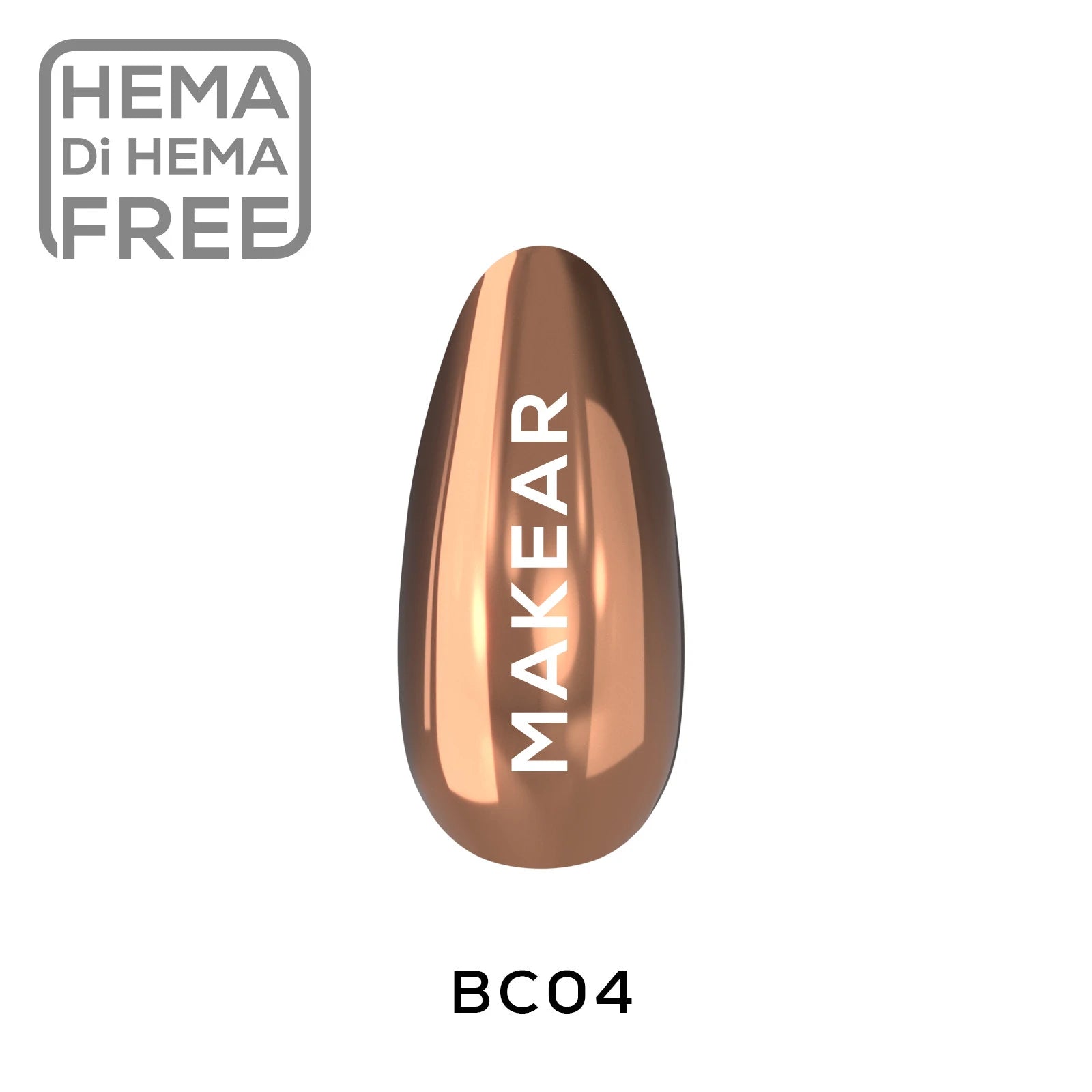 Makear BC04 Liquid Effect Dust Chrome - Cooper 5ml