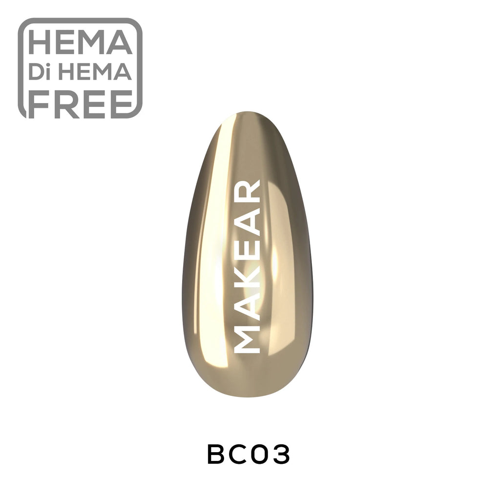 Makear BC03 Liquid Effect Dust Chrome - Gold 5ml