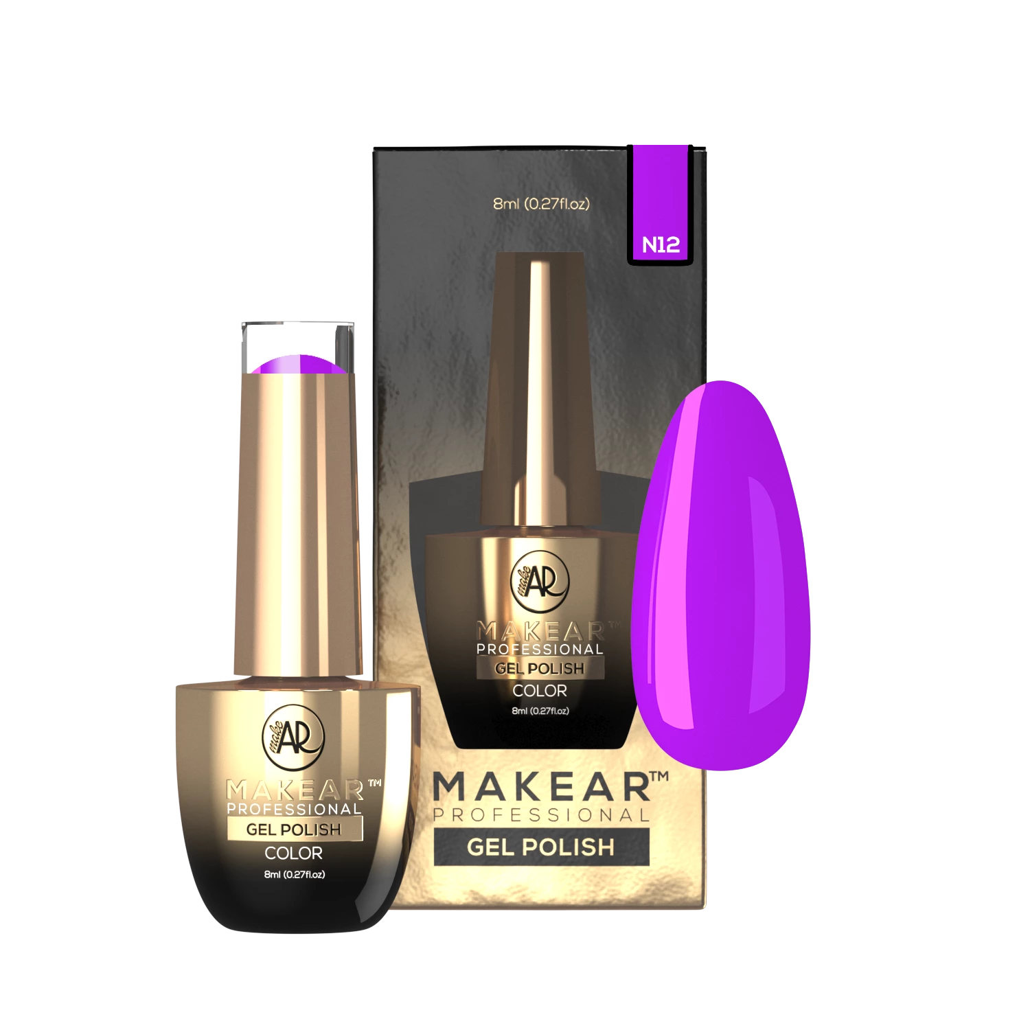 Makear N12  UV Gel Polish - Neon 12 - 8ml
