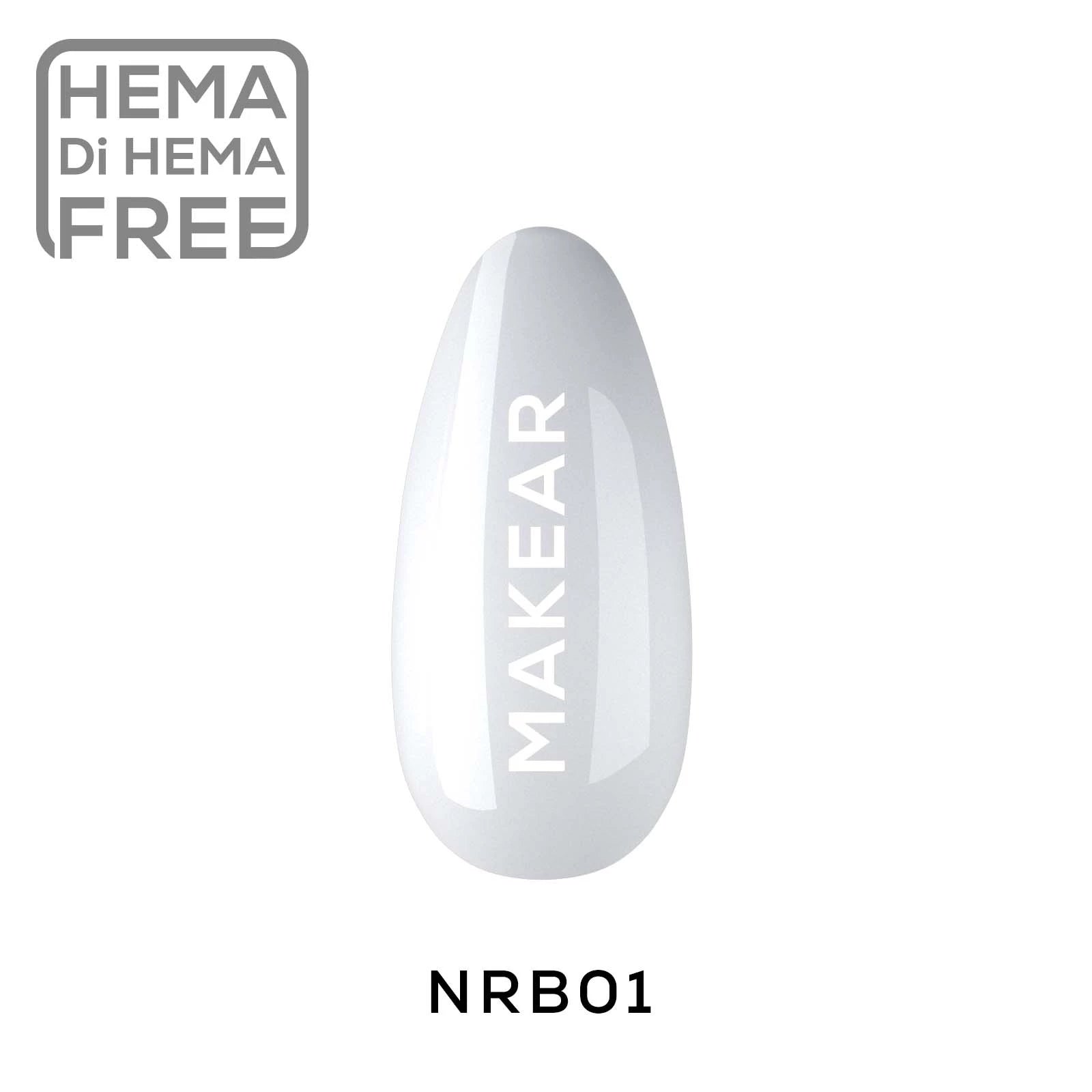 Makear NRB01 Nude Rubber Base 01 - White 8ml