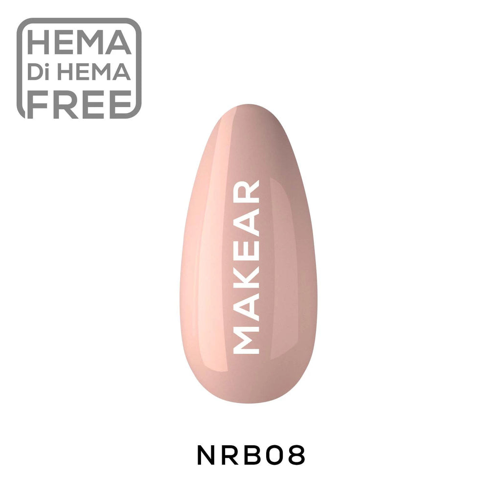 Makear NRB08 Nude Rubber Base 08 - Dark Beige 8ml