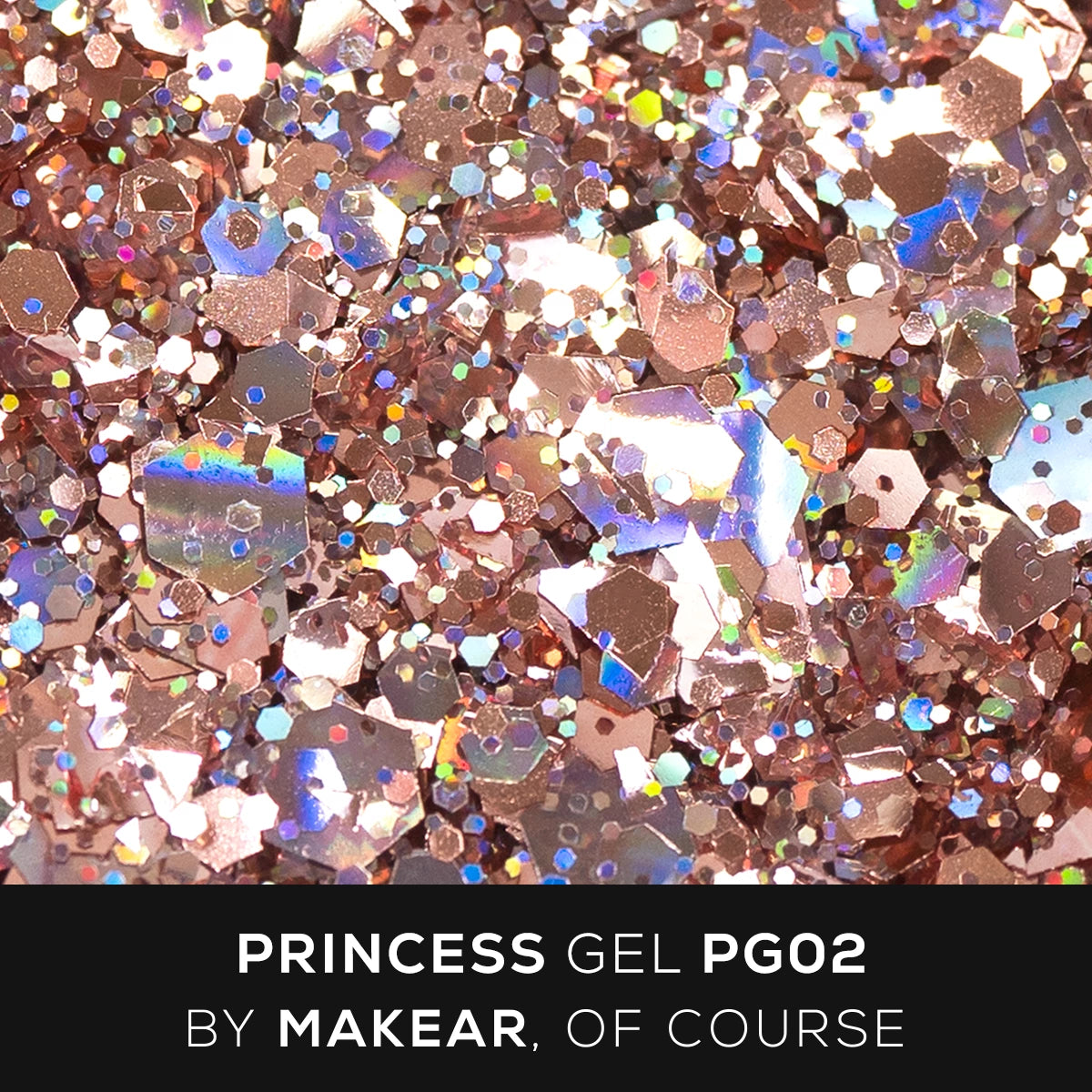 Makear PG02 Princess Gel - Rose Gold 5ml