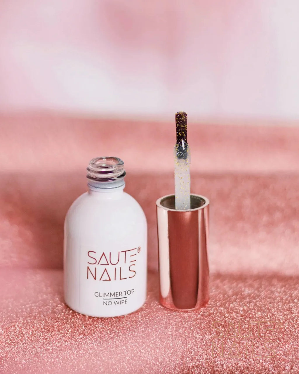 Saute Nails Glimmer Top No Wipe 8ml