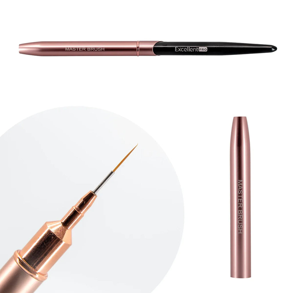 Excellent Pro Nail Art Brush - Pink & Black