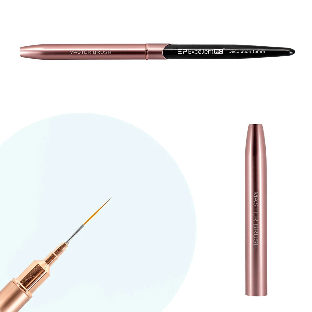 Excellent Pro Nail Art Brush - Pink & Black