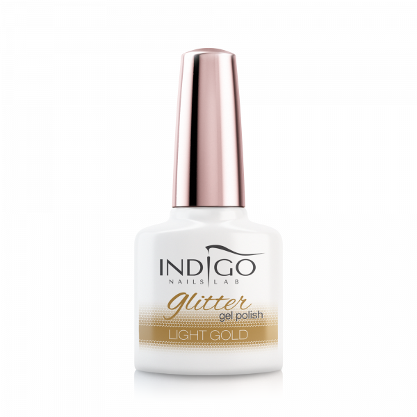 Light Gold Glitter Gel Polish 7Ml