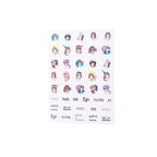 Nail Stickers Self-Adhesive Loco Nail Art-1Pcs