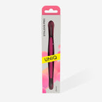 Manicure Pusher Gummy With Silicone Handle UNIQ 11 TYPE 2 Beveled & Loop Pusher PQ-11/2