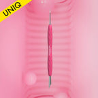 Manicure Pusher Gummy With Silicone Handle UNIQ 11 TYPE 2 Beveled & Loop Pusher PQ-11/2