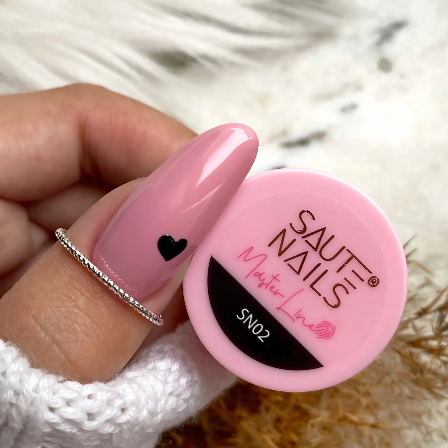 Saute Nails Master Line SN02 Black Nail Art Gel 5g