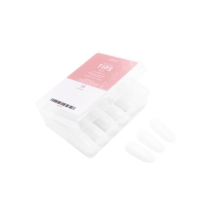 White Nail Art Tips 50Pcs