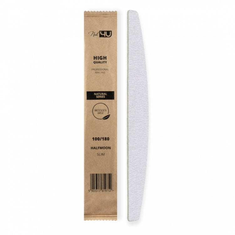 Slim NATURAL Nail File 100/180 – Moon (set of 50 pieces)