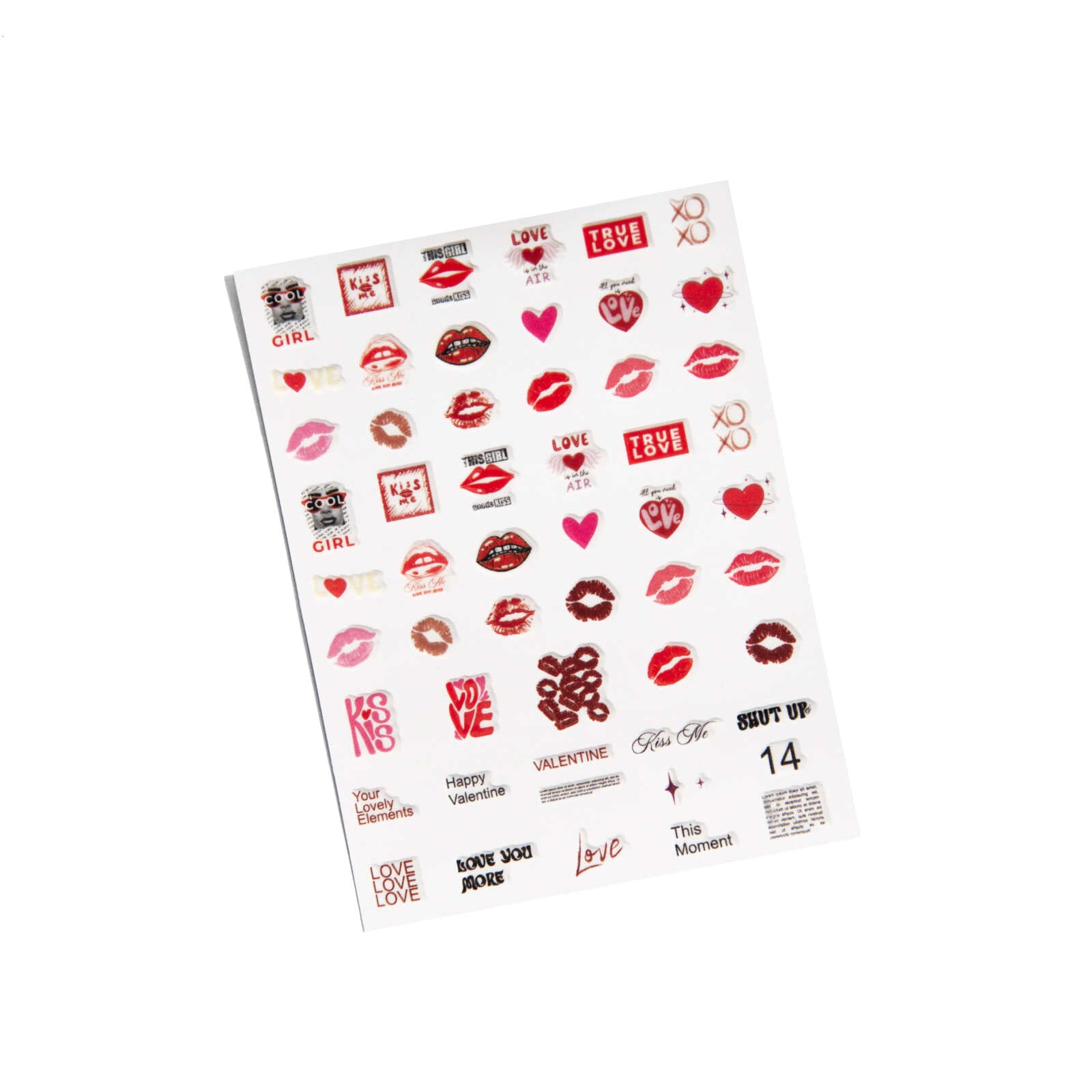 Nail Stickers Love 03